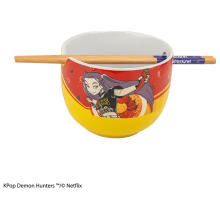 KPop Demon Hunters Ramen Bowl with Chopsticks Mira Spice Queen product photo