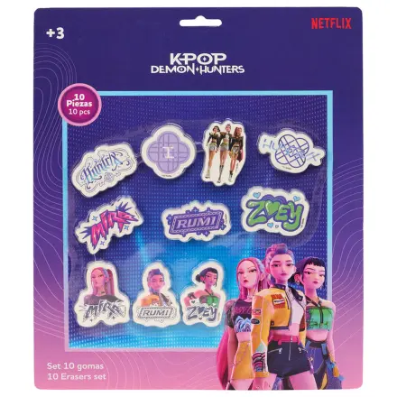 Kpop Demon Hunters erasers set product photo