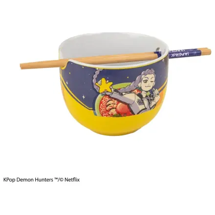 KPop Demon Hunters Ramen Bowl with Chopsticks Rumi Superstar Flavor product photo