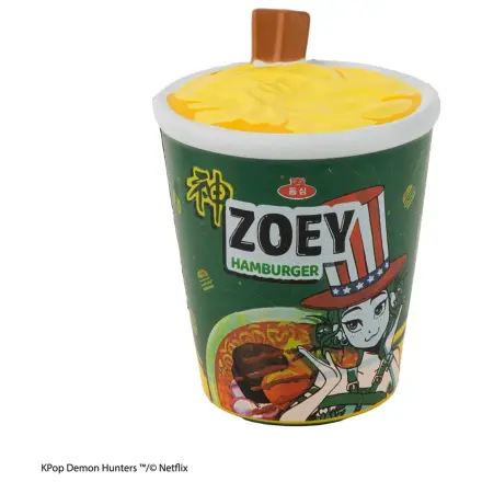 KPop Demon Hunters Squishy Anti Stress Figure Zoey Hamburger Noodles product photo
