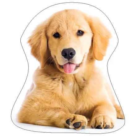 Golden Retriever Dog Shaped Pillow, Decorative Pillow product photo