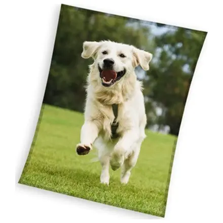 Dog Happy Tail Retriever Fleece Blanket 150x200cm product photo