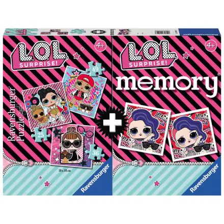 L.O.L. Surprise 3 puzzles + memory multipack product photo