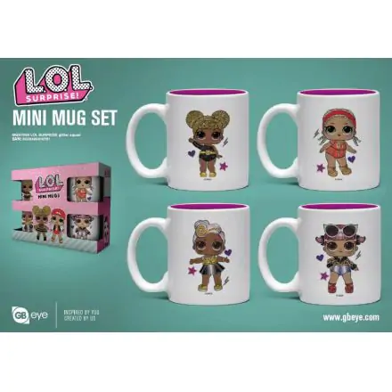 L.O.L. Surprise! Espresso Mugs 4-Pack Glitter Squad product photo