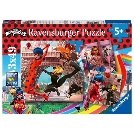 Lady Bug Miraculous puzzle 3x49pcs product photo