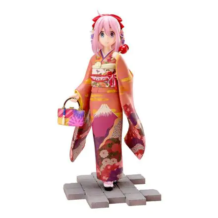 Laid-Back Camp PVC Statue 1/7 Nadeshiko Kagamihara Furisode Ver. 21 cm product photo