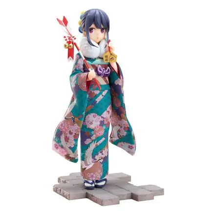 Laid-Back Camp PVC Statue 1/7 Rin Shima Furisode Ver. 21 cm product photo