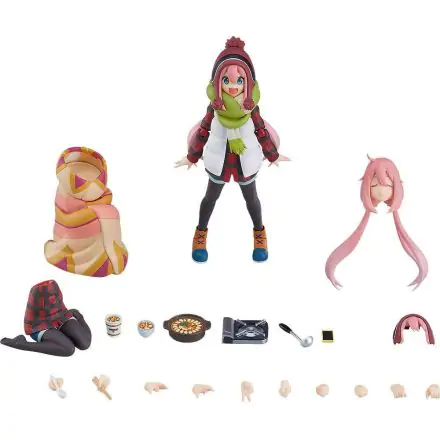 Laid-Back Camp Figma Action Figure Nadeshiko Kagamihara DX Edition 13 cm product photo