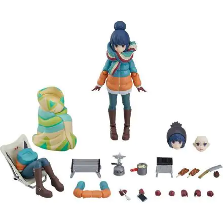 Laid-Back Camp Figma Action Figure Rin Shima DX Edition 13 cm termékfotója