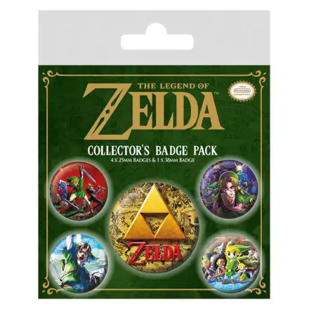 Legend of Zelda Pin-Back Buttons 5-Pack Classics termékfotója