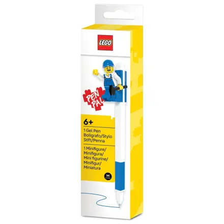 Lego blue gel pen with minifigure product photo
