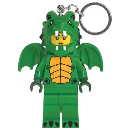 Lego Mini Figure Keychain Light Green Dragon Girl product photo