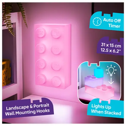 LEGO Pink brick 4x2 brick Light 31x15 cm product photo