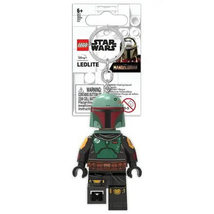 Lego Star Wars The Mandalorian Boba Fett keychain light product photo