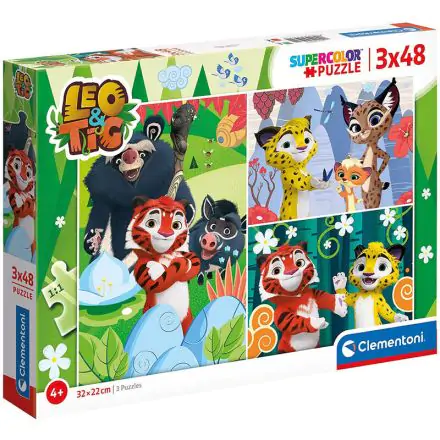 Leo and Tig puzzle 2x48pcs product photo
