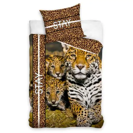 Leopard duvet cover 140×200cm, 70×90 cm product photo