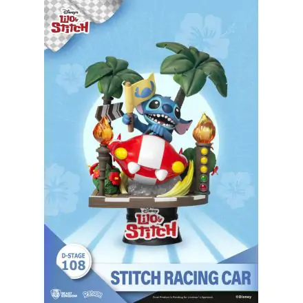 Lilo & Stitch D-Stage PVC Diorama Stitch Racing Car Closed Box Version 15 cm product photo