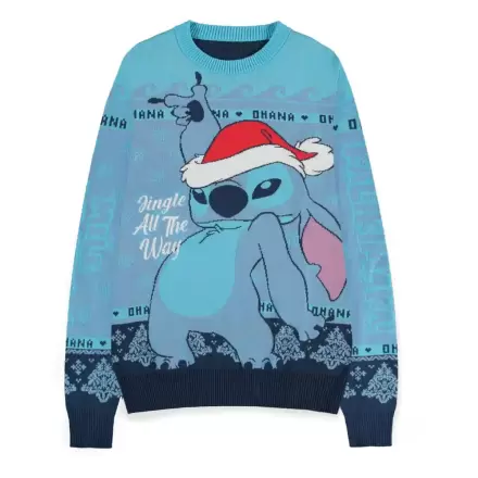 Lilo & Stitch Sweatshirt Christmas Jumper Stitch Blue termékfotója