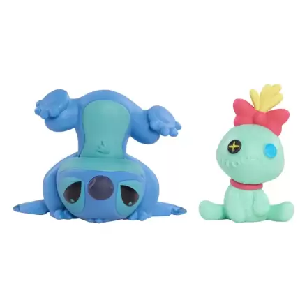 Lilo & Stitch Mini Figure 2-Pack Scrump & Upside Down Stitch 7 cm termékfotója