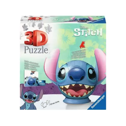 Lilo & Stitch 3D Puzzle Ball with Ears Stitch (72 pieces) termékfotója