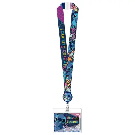 Lilo & Stitch Deluxe Lanyard with Card Holder Stitch Where's Scrump? product photo