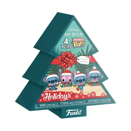 Lilo&Stitch Holiday 2025 Pocket Funko POP! Vinyl Figure 4-Pack Tree Holiday Box 4 cm product photo