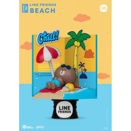 Line Friends D-Stage PVC Diorama Beach 16 cm product photo
