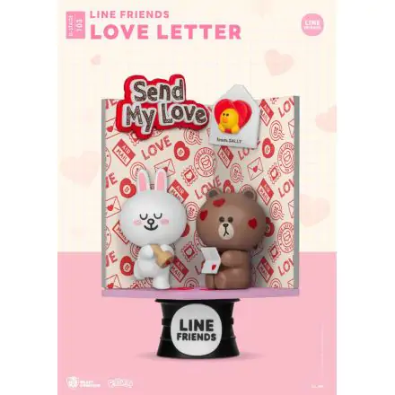 Line Friends D-Stage PVC Diorama Love Letter 16 cm product photo