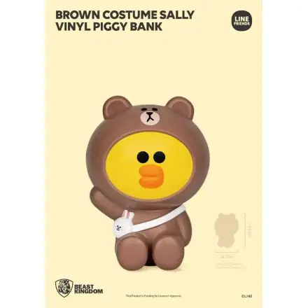 Line Friends Series Vinyl Piggy Bank Brown Costume Sally 34 cm product photo