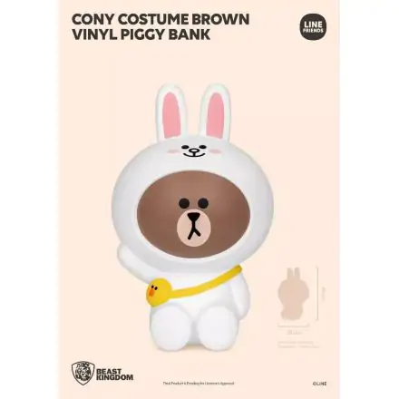 Line Friends Series Vinyl Piggy Bank Cony Costume Brown 40 cm product photo