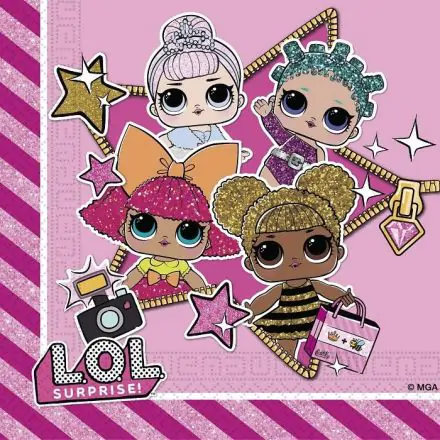 LOL Surprise Glitterati Napkins 20 pcs product photo