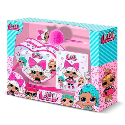 LOL Surprise heart bag + diary + pen gift set product photo