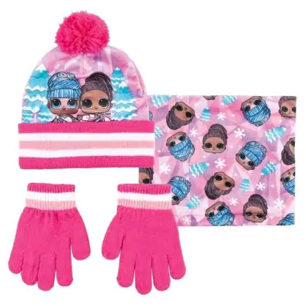 LOL Surprise Kids winter set snood hat gloves product photo