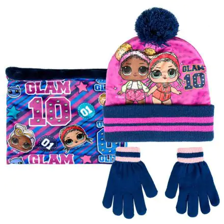 LOL Surprise Kids winter set snood hat gloves product photo