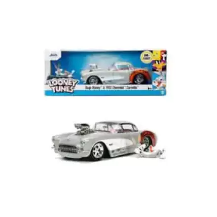 Looney Tunes Diecast Model 1/24 1957 Chevrolet Corvette Bugs Bunny product photo