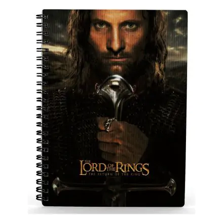 Lord of the Rings Notebook with 3D-Effect Aragorn termékfotója