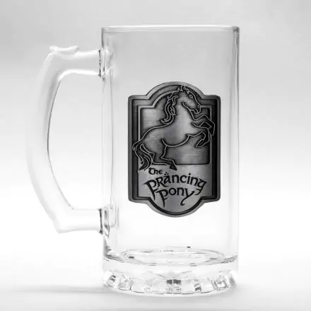 Lord of the Rings Prancing Pony glass stein product photo