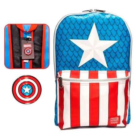 Loungefly Marvel Captain America backpack with pin 45cm termékfotója