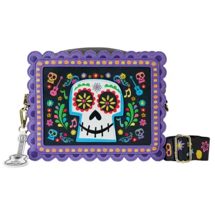 Loungefly Disney Coco Miguel Calavera Floral Skull crossbody bag product photo