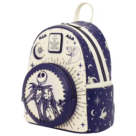 Loungefly Disney Nightmare Before Christmas Jack Skellington & Sally Night Sky backpack 26cm product photo