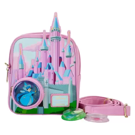 Loungefly Disney Sleeping Beauty Castle Three Good Fairies Stained Glass bag termékfotója