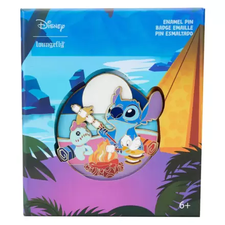 Loungefly Disney Stitch Camping Cuties pin product photo