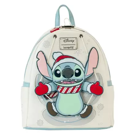 Loungefly Disney Stitch Holiday Snow Angel glitter backpack 26cm product photo