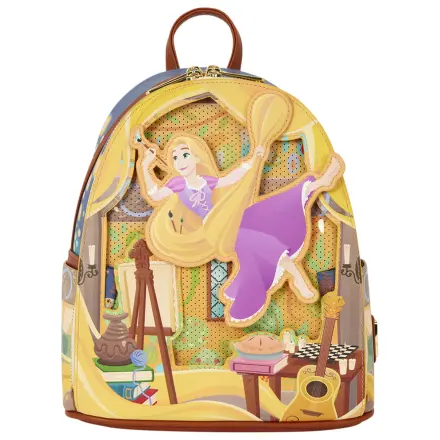 Loungefly Disney Tangled Rapunzel Glow Pin Trader backpack 26cm product photo