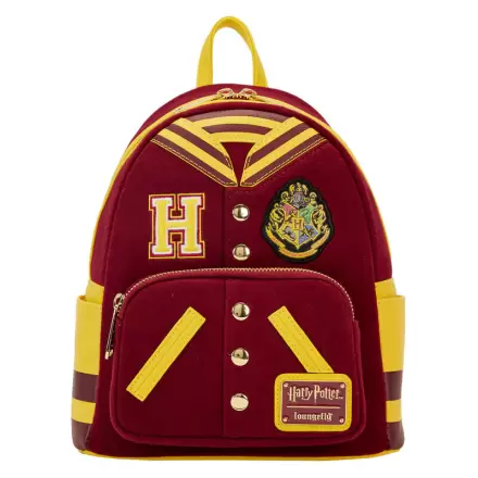 Loungefly Harry Potter Hogwarts Crest Varsity Jacket backpack 26cm product photo