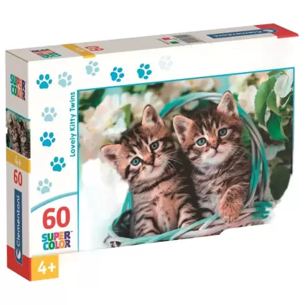 Lovely Kitty Twins puzzle 60pcs product photo