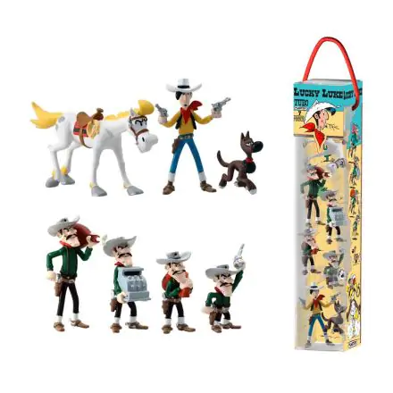 Lucky Luke Mini Figure 7-Pack Characters 4 - 10 cm termékfotója