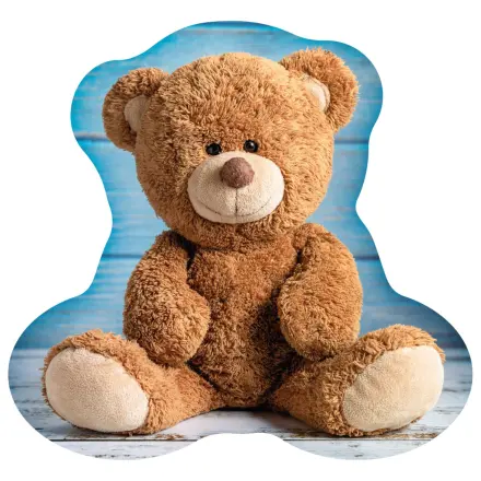 Teddy Blue shaped cushion, decorative pillow product photo