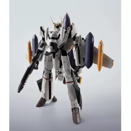 Macross 7 Hi-Metal R Action Figure VF-0S Phoenix (Roy Focker Use) & QF-2200D-B Ghost Set 14 cm   product photo