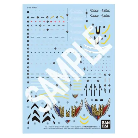 Macross HG 1/100 YF-29 Durandal Valkyrie Full Set Water D. Model Kit product photo